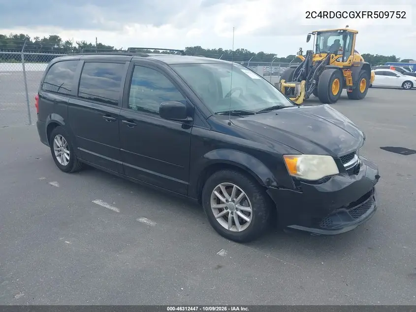 DODGE CARAVAN 2015, VIN 2C4RDGCGXFR509752