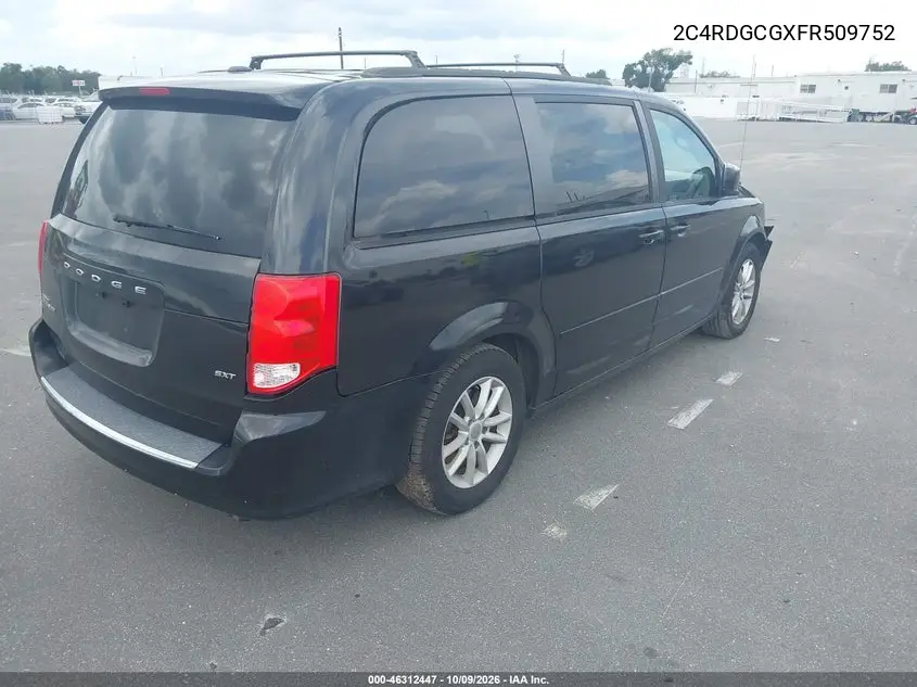 2015 DODGE CARAVAN VIN 2C4RDGCGXFR509752 — фото 4