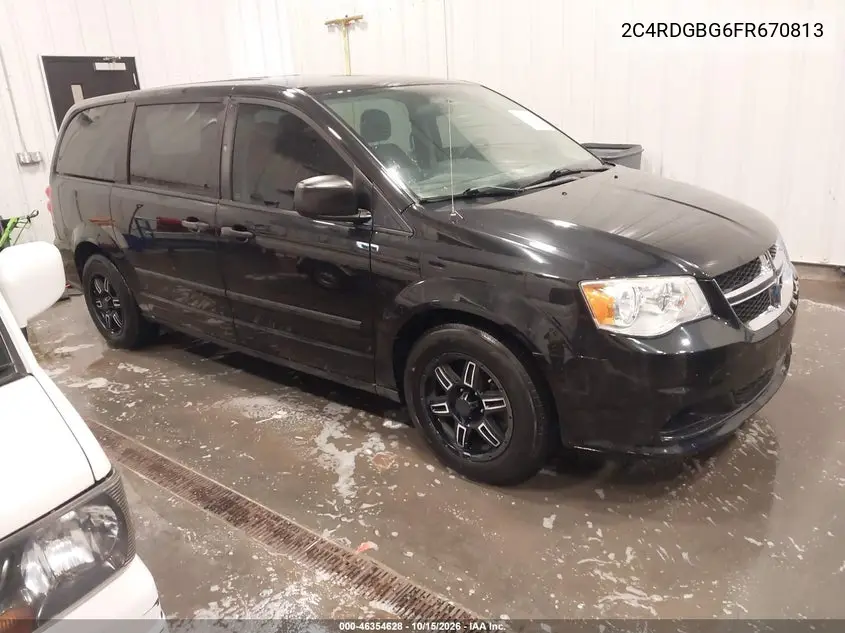 DODGE CARAVAN 2015, VIN 2C4RDGBG6FR670813