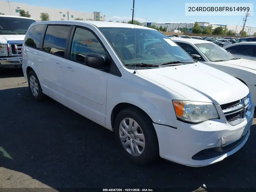 DODGE CARAVAN 2015, VIN 2C4RDGBG8FR614999