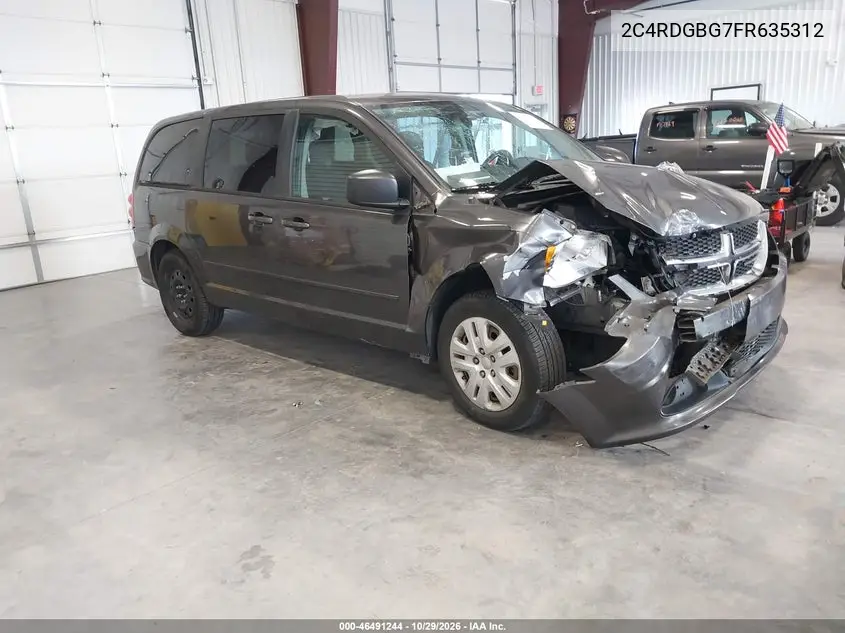 DODGE CARAVAN 2015, VIN 2C4RDGBG7FR635312