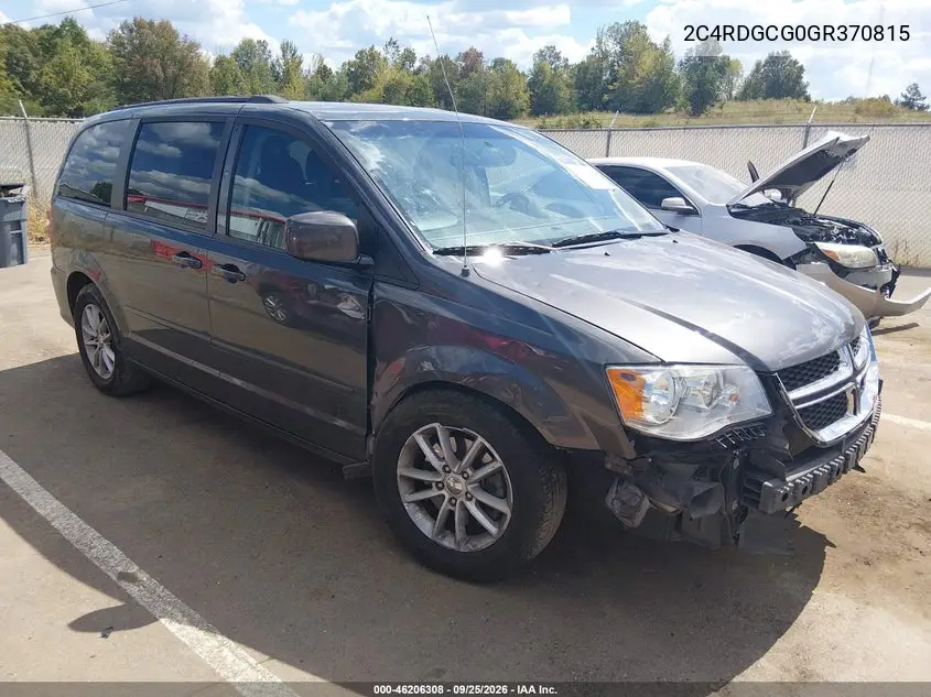 DODGE CARAVAN 2016, VIN 2C4RDGCG0GR370815
