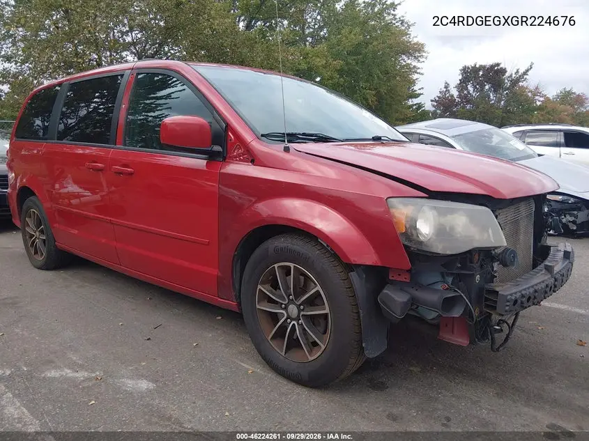 DODGE CARAVAN 2016, VIN 2C4RDGEGXGR224676