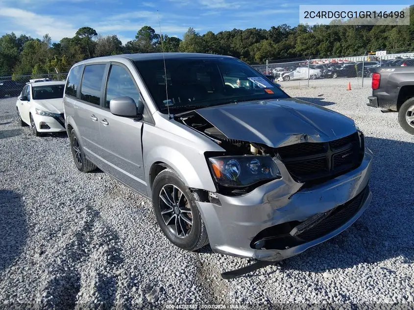 DODGE CARAVAN 2016, VIN 2C4RDGCG1GR146498