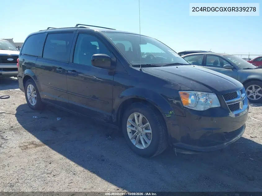 DODGE CARAVAN 2016, VIN 2C4RDGCGXGR339278