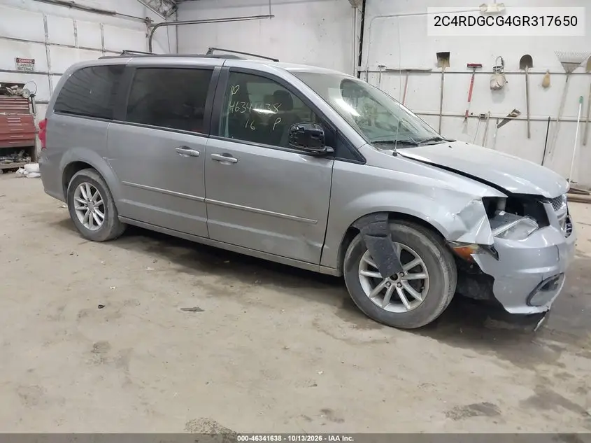 DODGE CARAVAN 2016, VIN 2C4RDGCG4GR317650