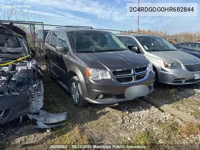 DODGE CARAVAN 2017, VIN 2C4RDGDG0HR682844