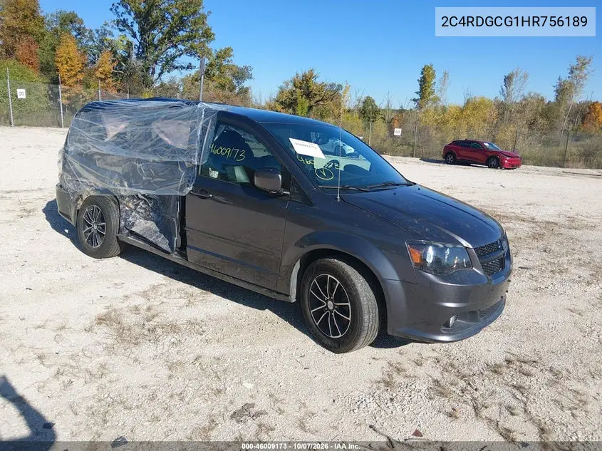DODGE CARAVAN 2017, VIN 2C4RDGCG1HR756189