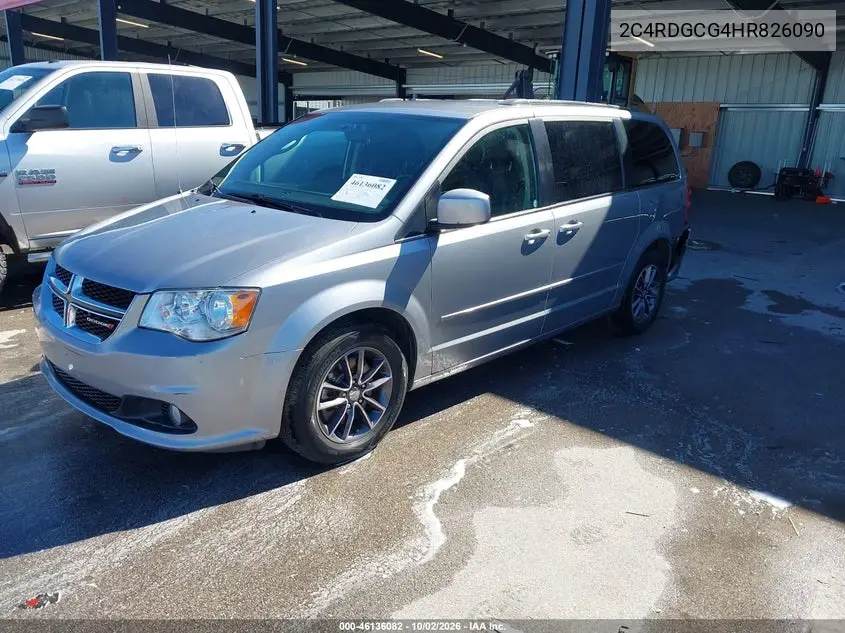 2017 DODGE CARAVAN VIN 2C4RDGCG4HR826090 — фото 2