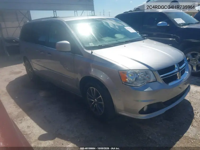 DODGE CARAVAN 2017, VIN 2C4RDGCG4HR735966