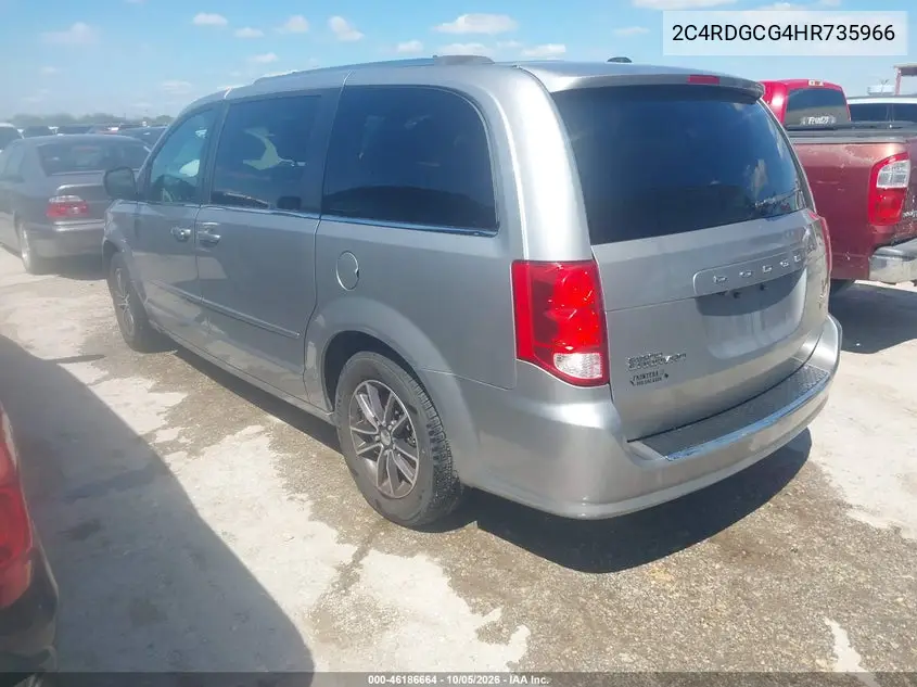 2017 DODGE CARAVAN VIN 2C4RDGCG4HR735966 — фото 3