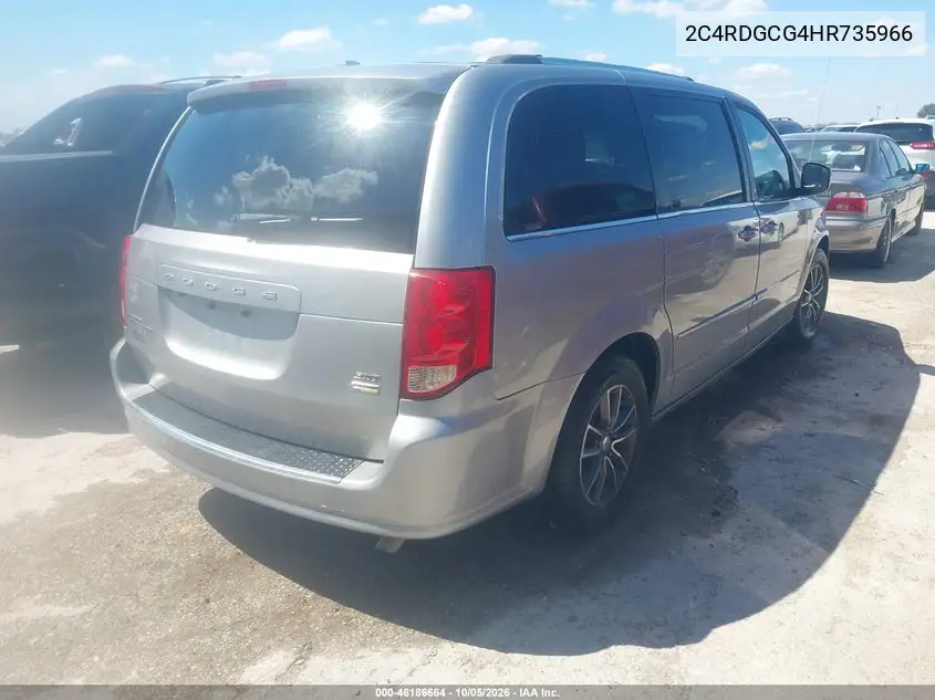 2017 DODGE CARAVAN VIN 2C4RDGCG4HR735966 — фото 4