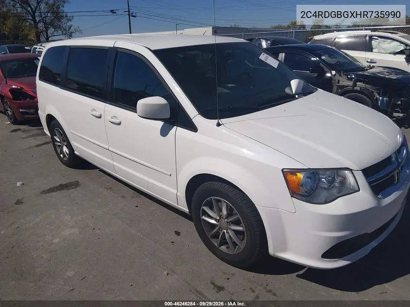 DODGE CARAVAN 2017, VIN 2C4RDGBGXHR735990