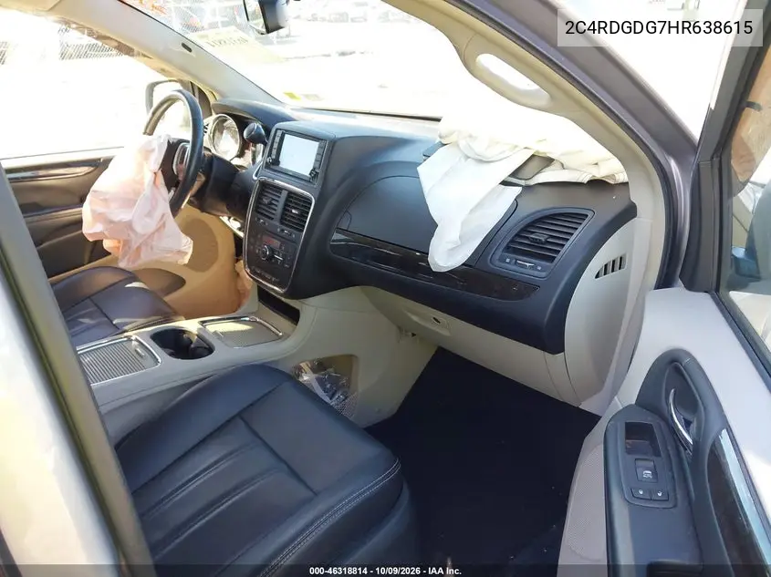 2017 DODGE CARAVAN VIN 2C4RDGDG7HR638615 — фото 5