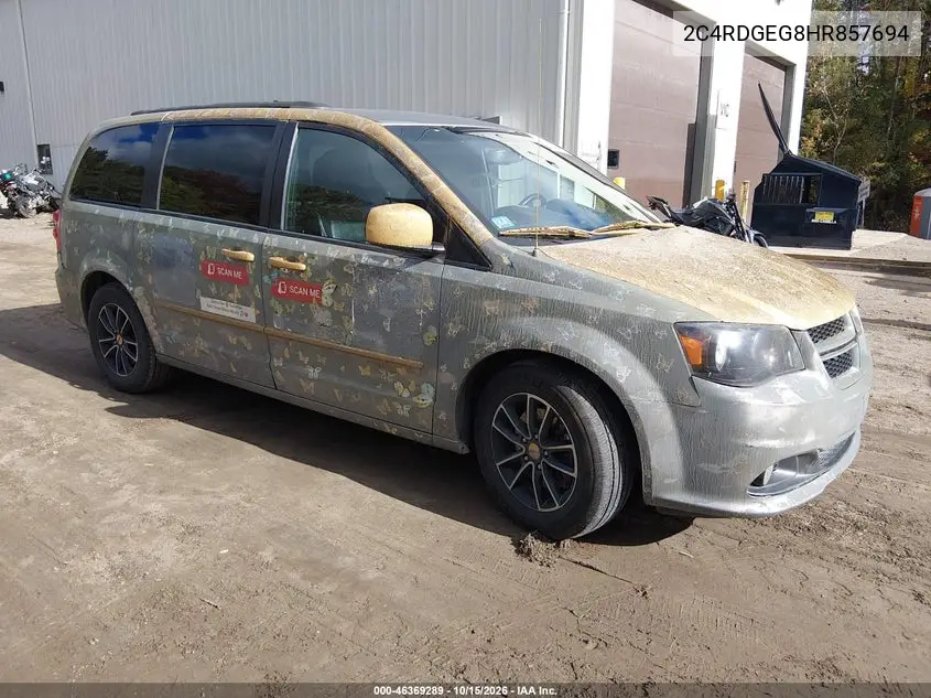 DODGE CARAVAN 2017, VIN 2C4RDGEG8HR857694