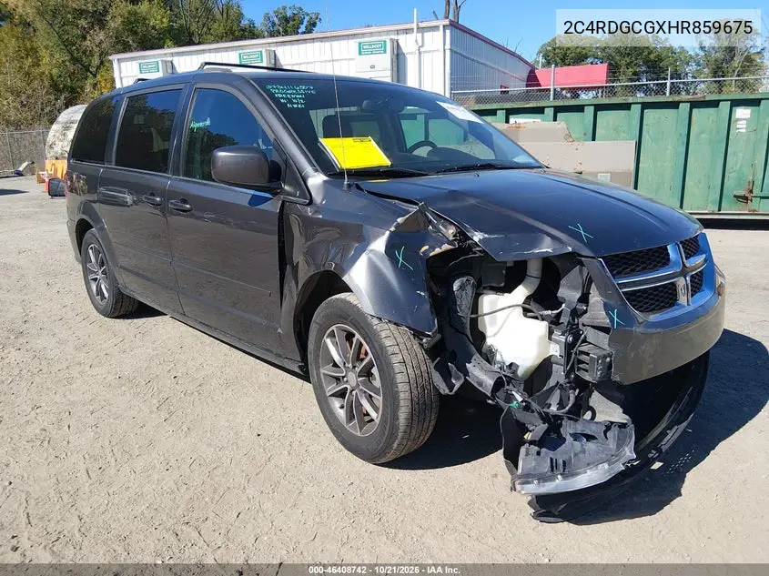 DODGE CARAVAN 2017, VIN 2C4RDGCGXHR859675