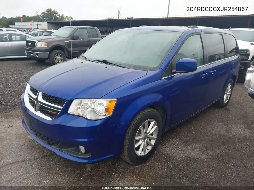 2018 DODGE CARAVAN VIN 2C4RDGCGXJR254867 — фото 2