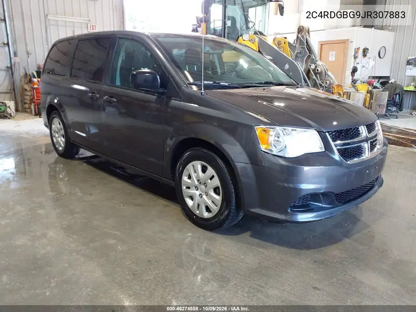 DODGE CARAVAN 2018, VIN 2C4RDGBG9JR307883
