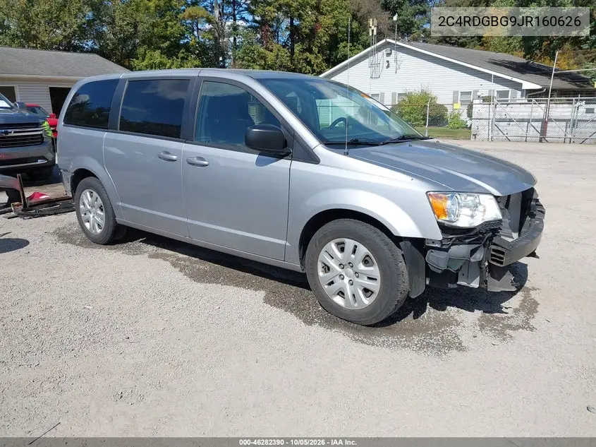 DODGE CARAVAN 2018, VIN 2C4RDGBG9JR160626