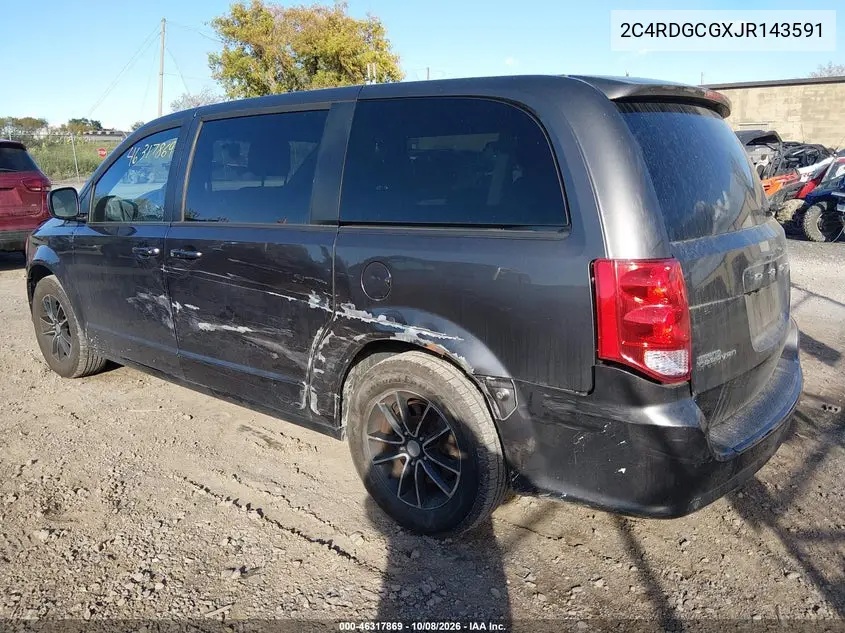2018 DODGE CARAVAN VIN 2C4RDGCGXJR143591 — фото 3