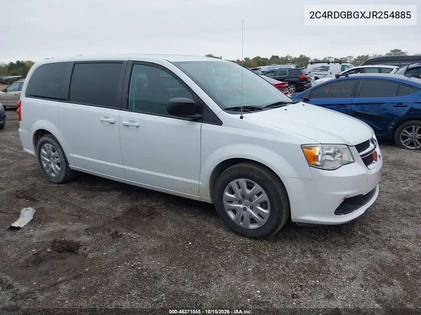 DODGE CARAVAN 2018, VIN 2C4RDGBGXJR254885