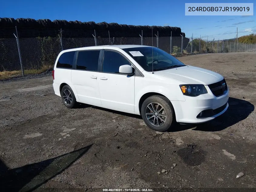 DODGE CARAVAN 2018, VIN 2C4RDGBG7JR199019