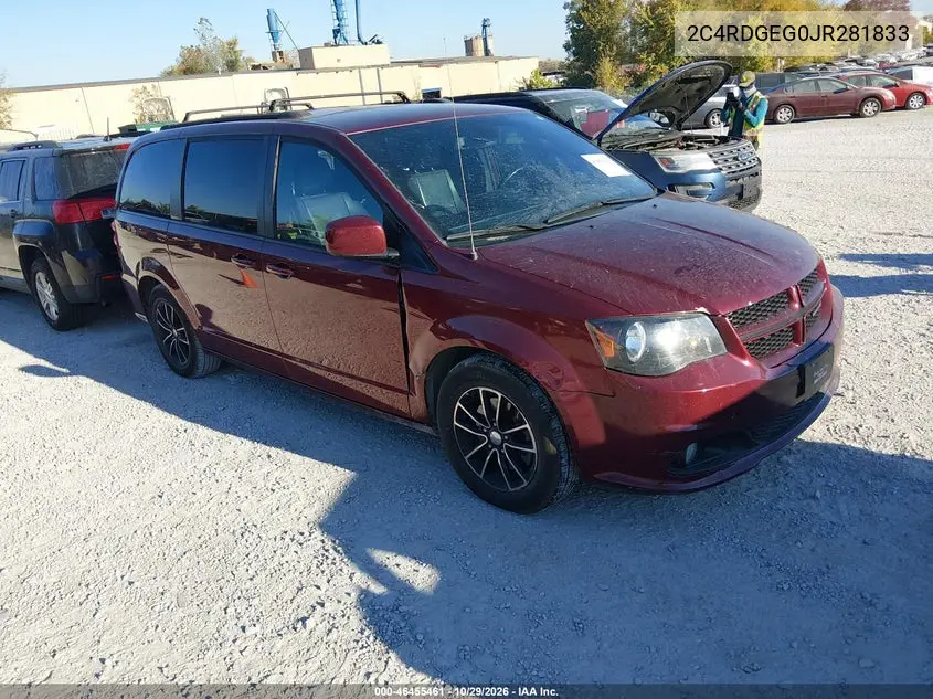 DODGE CARAVAN 2018, VIN 2C4RDGEG0JR281833