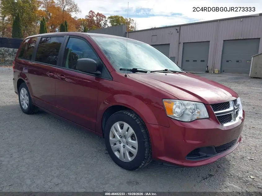 DODGE CARAVAN 2018, VIN 2C4RDGBG0JR273333