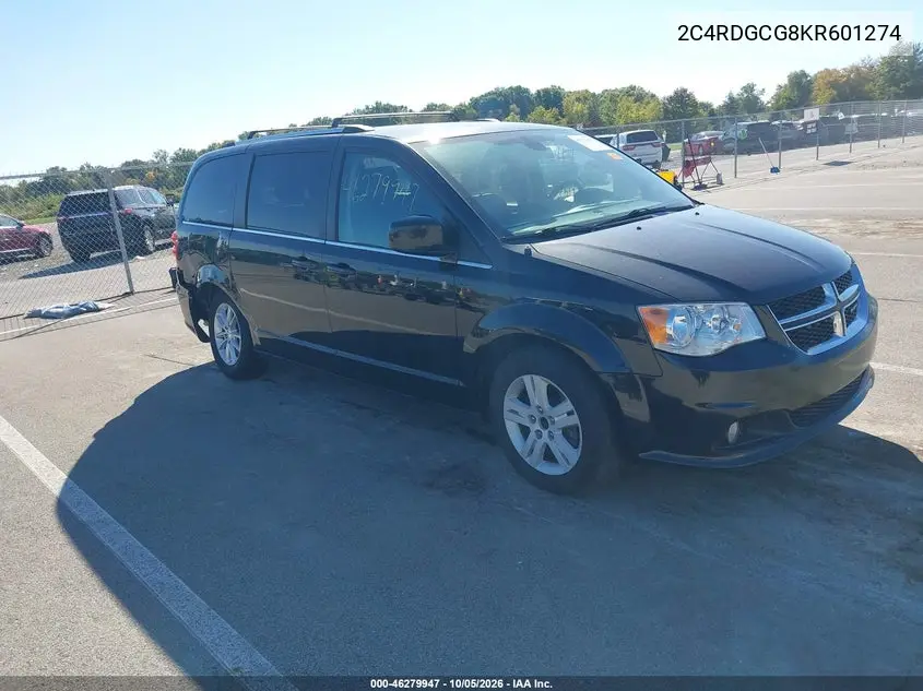 DODGE CARAVAN 2019, VIN 2C4RDGCG8KR601274