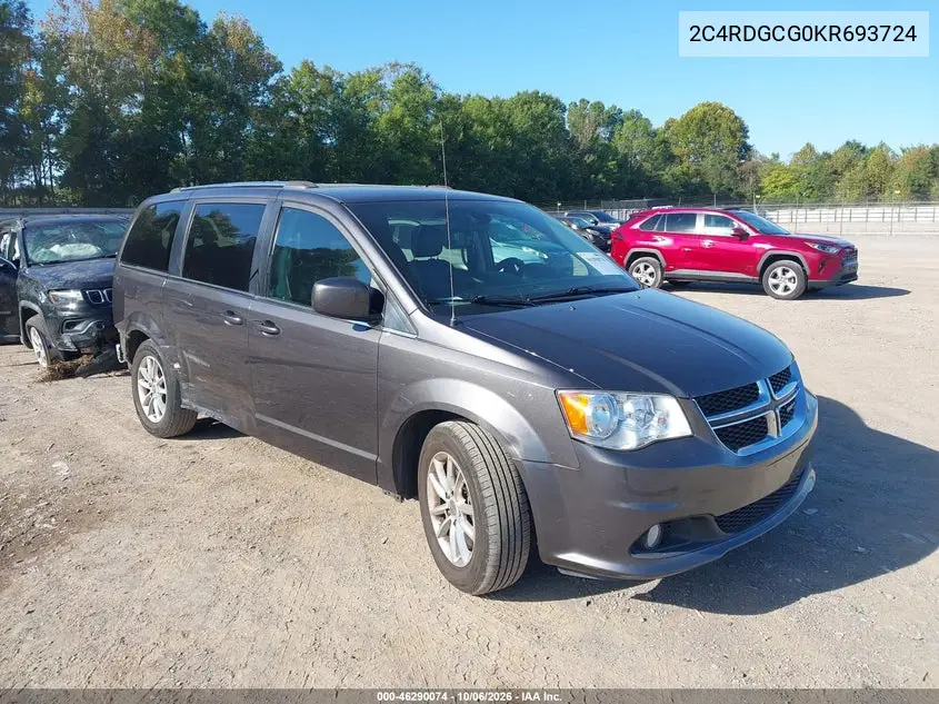 DODGE CARAVAN 2019, VIN 2C4RDGCG0KR693724