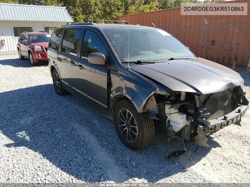 DODGE CARAVAN 2019, VIN 2C4RDGEG3KR510863