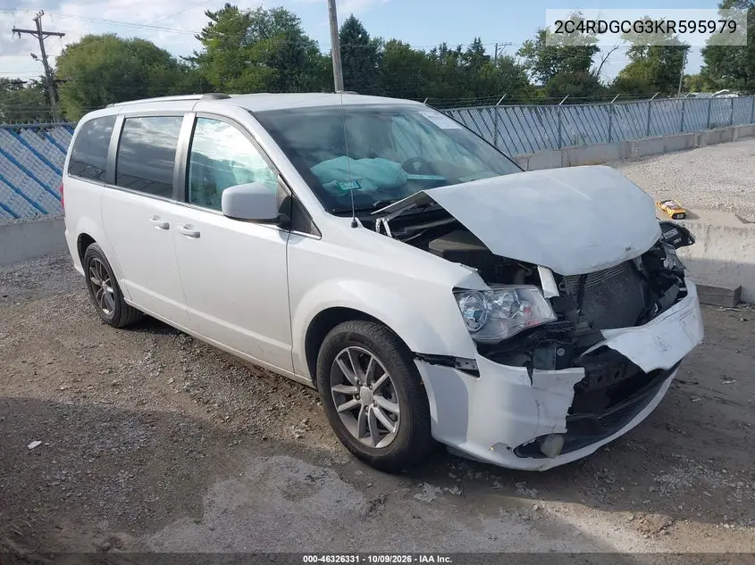 DODGE CARAVAN 2019, VIN 2C4RDGCG3KR595979