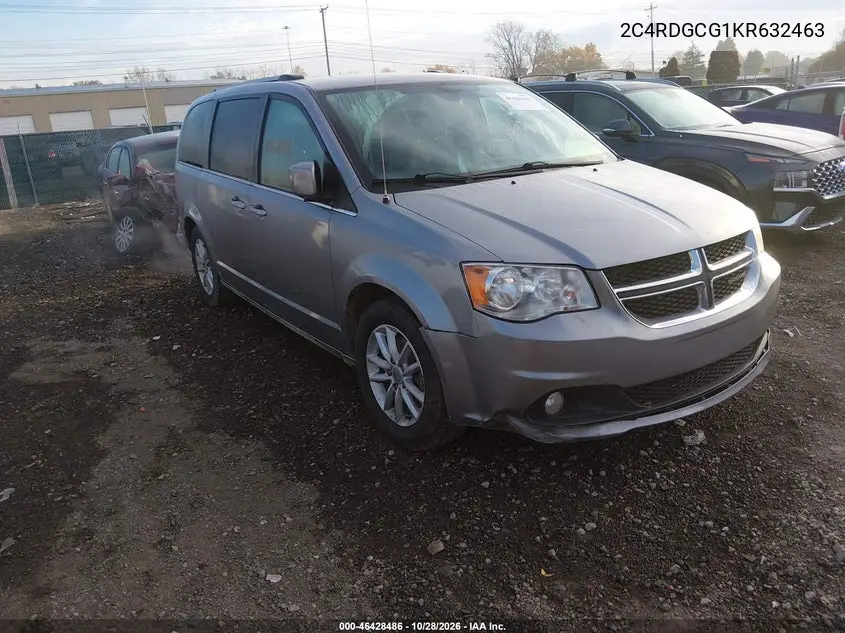 DODGE CARAVAN 2019, VIN 2C4RDGCG1KR632463