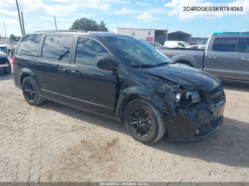 DODGE CARAVAN 2019, VIN 2C4RDGEG3KR784063