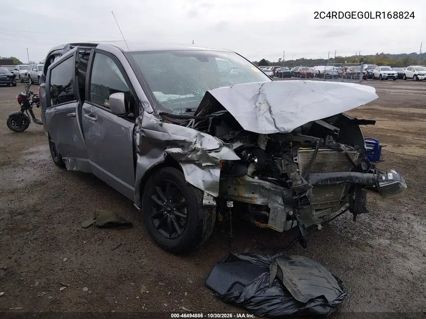 DODGE CARAVAN 2020, VIN 2C4RDGEG0LR168824
