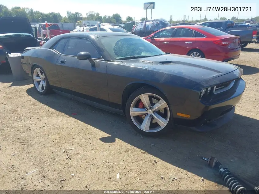 DODGE CHALLENGER 2008, VIN 2B3LJ74W28H301721