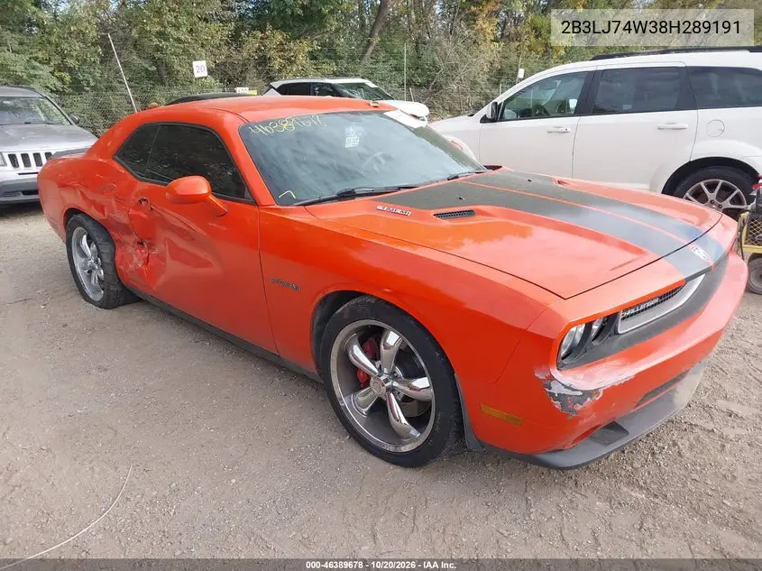 DODGE CHALLENGER 2008, VIN 2B3LJ74W38H289191