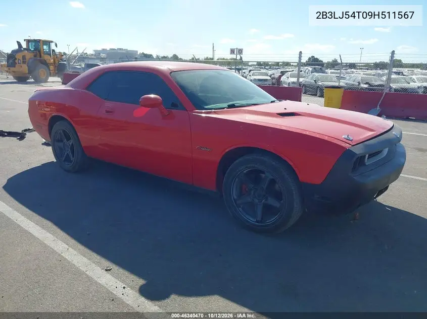 DODGE CHALLENGER 2009, VIN 2B3LJ54T09H511567