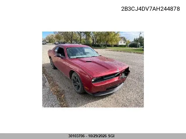 DODGE CHALLENGER 2010, VIN 2B3CJ4DV7AH244878