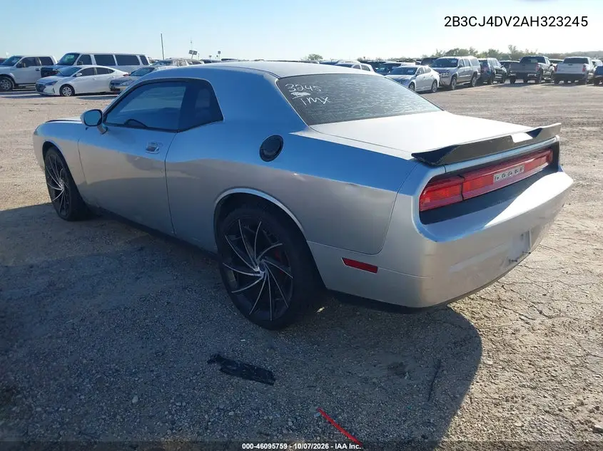 2010 DODGE CHALLENGER VIN 2B3CJ4DV2AH323245 — фото 3
