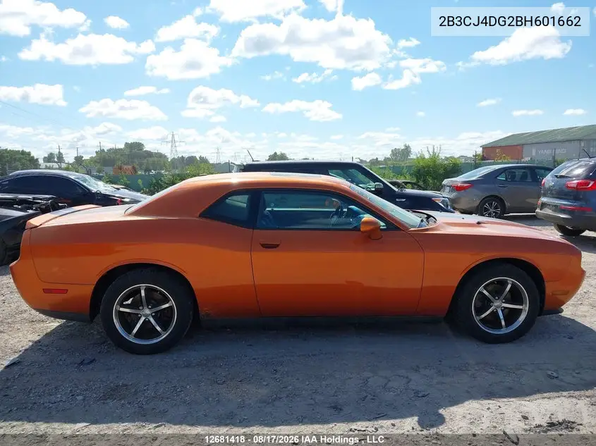 2011 DODGE CHALLENGER VIN 2B3CJ4DG2BH601662 — фото 13