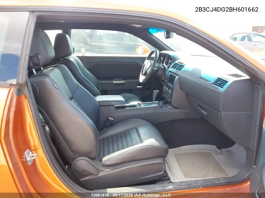 2011 DODGE CHALLENGER VIN 2B3CJ4DG2BH601662 — фото 5