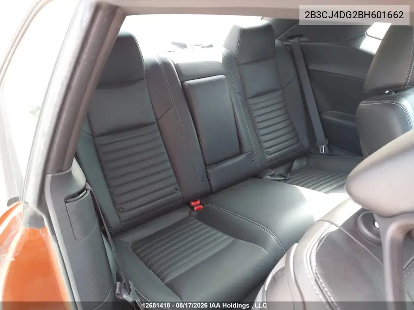 2011 DODGE CHALLENGER VIN 2B3CJ4DG2BH601662 — фото 8