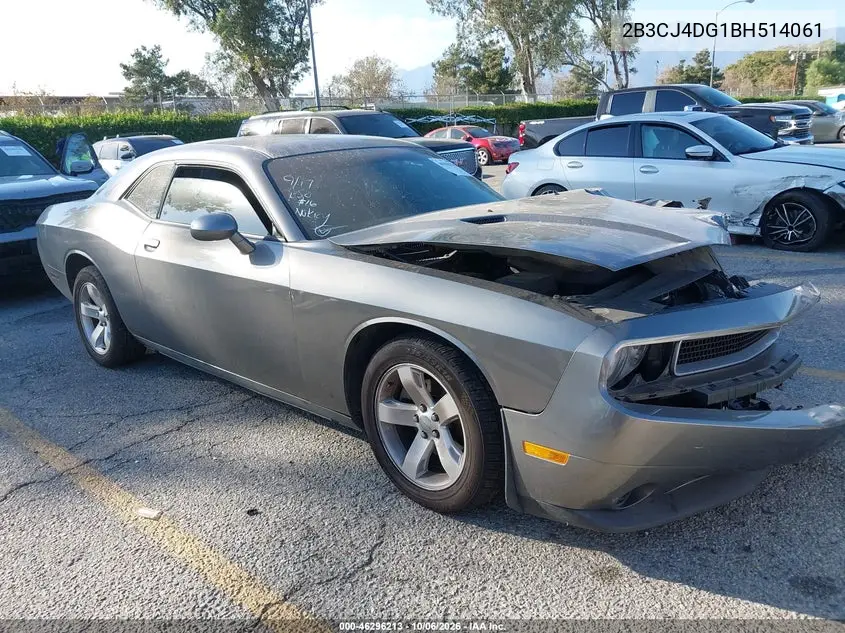 DODGE CHALLENGER 2011, VIN 2B3CJ4DG1BH514061