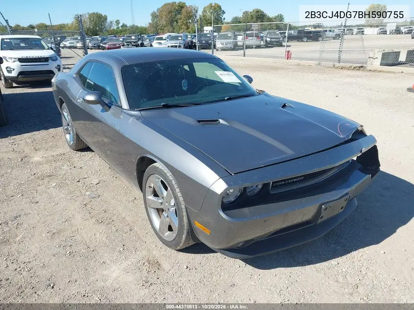 DODGE CHALLENGER 2011, VIN 2B3CJ4DG7BH590755