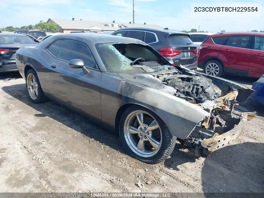 DODGE CHALLENGER 2012, VIN 2C3CDYBT8CH229554