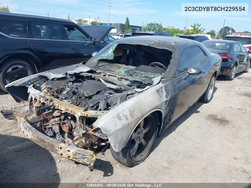 2012 DODGE CHALLENGER VIN 2C3CDYBT8CH229554 — фото 2
