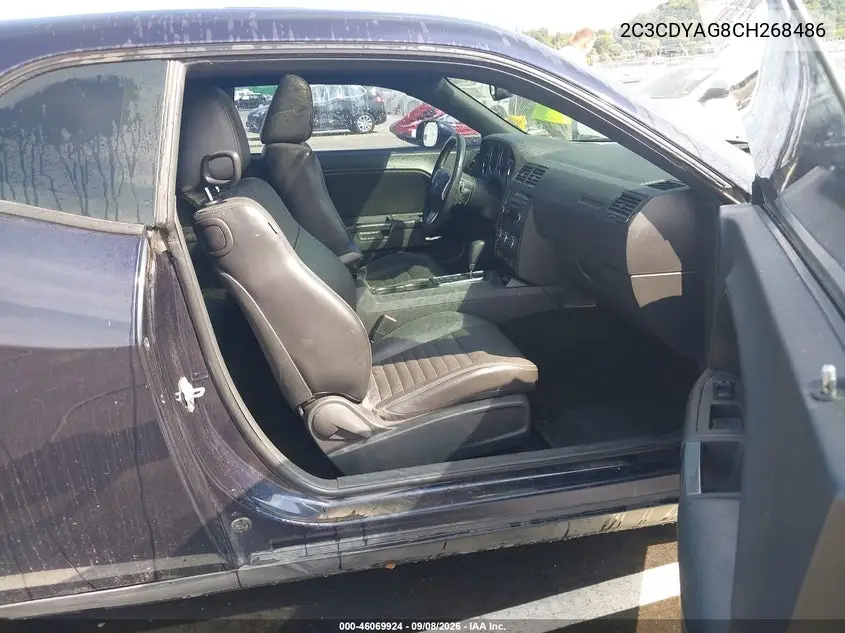 2012 DODGE CHALLENGER VIN 2C3CDYAG8CH268486 — фото 5