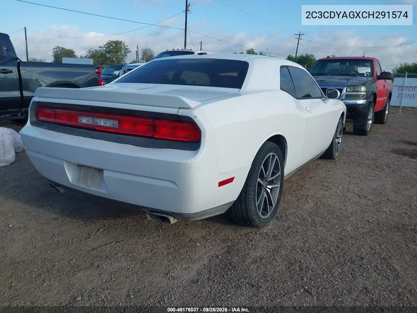 2012 DODGE CHALLENGER VIN 2C3CDYAGXCH291574 — фото 4
