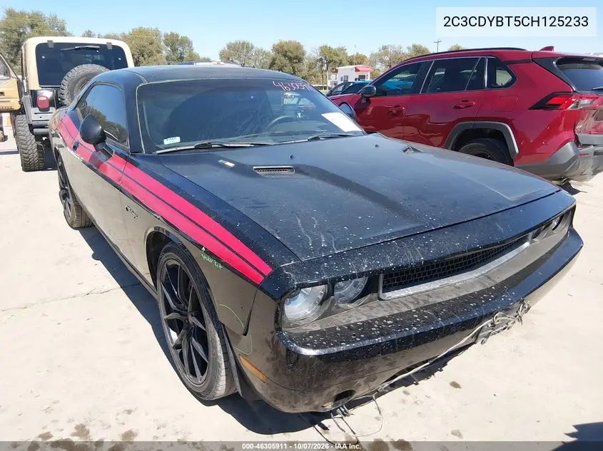 DODGE CHALLENGER 2012, VIN 2C3CDYBT5CH125233